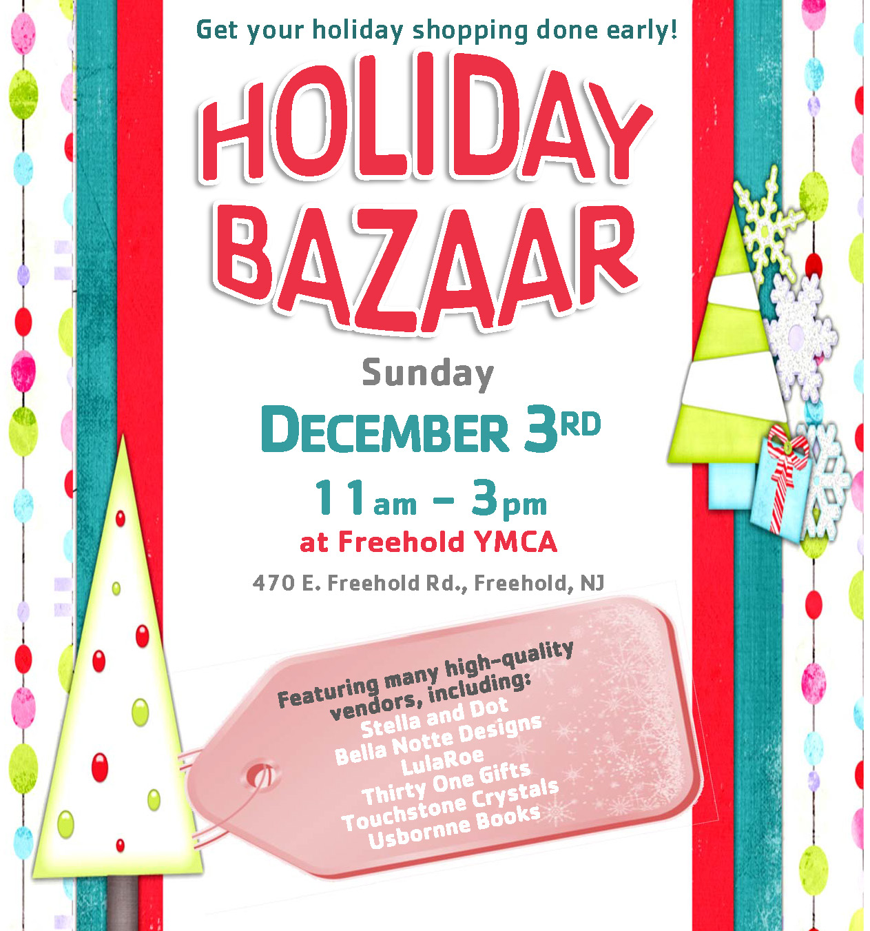 Holiday Bazaar YMCA of Greater Monmouth County