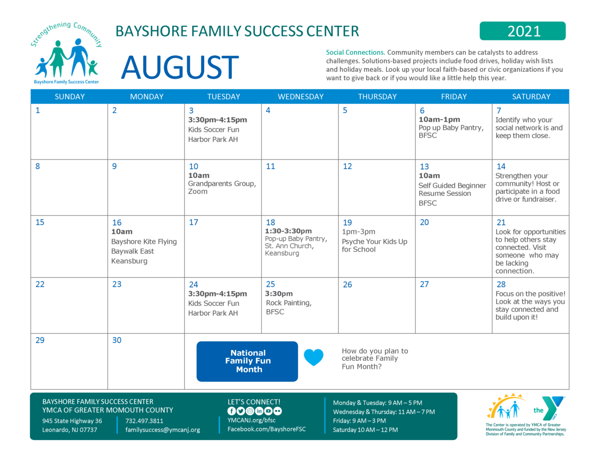 Bayshore Family Success Center YMCA of Greater Monmouth County