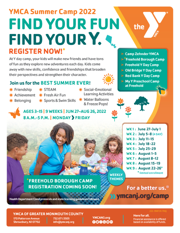 Camps at the YMCA of Greater Monmouth County