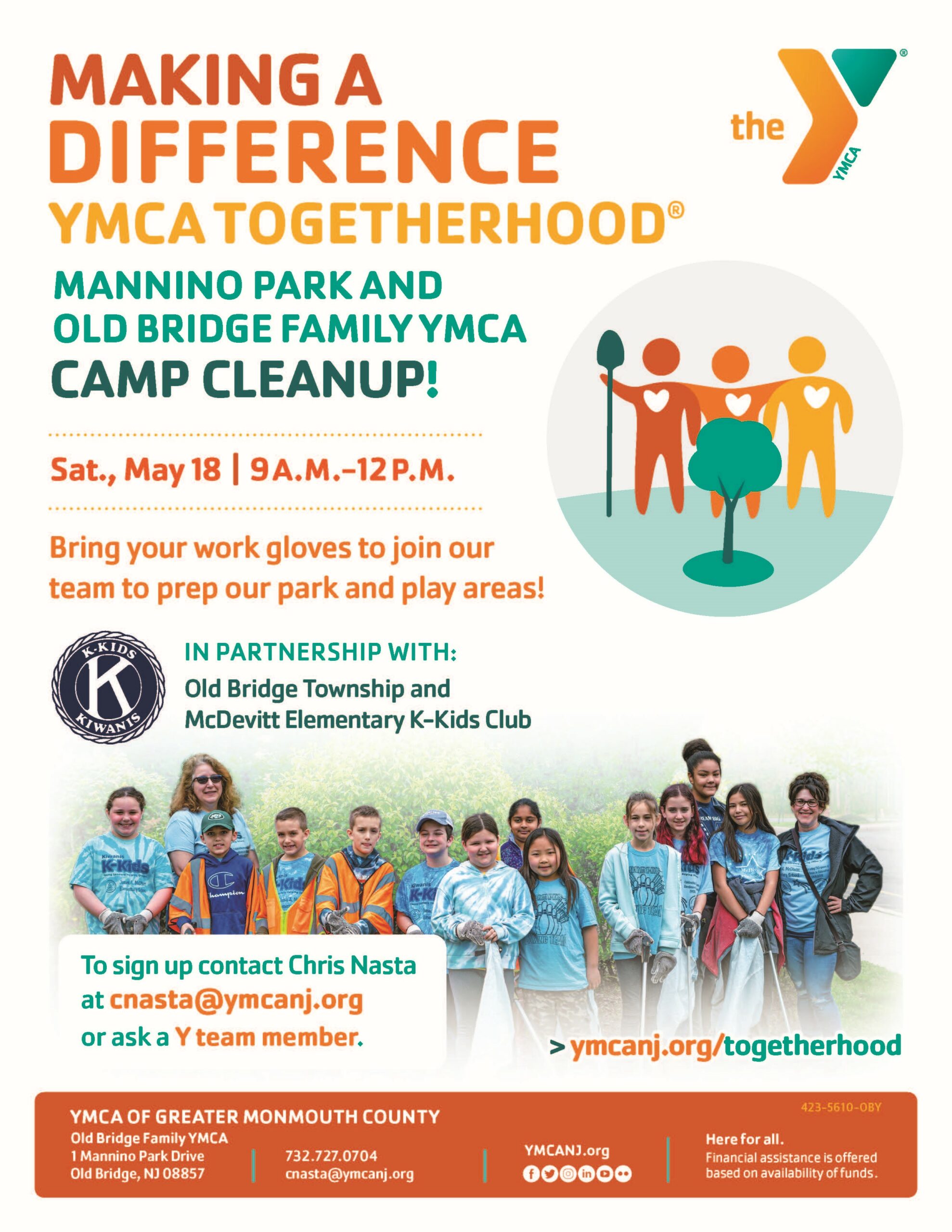 Old Bridge Family YMCA Camp Clean Up! @ Old Bridge Family YMCA